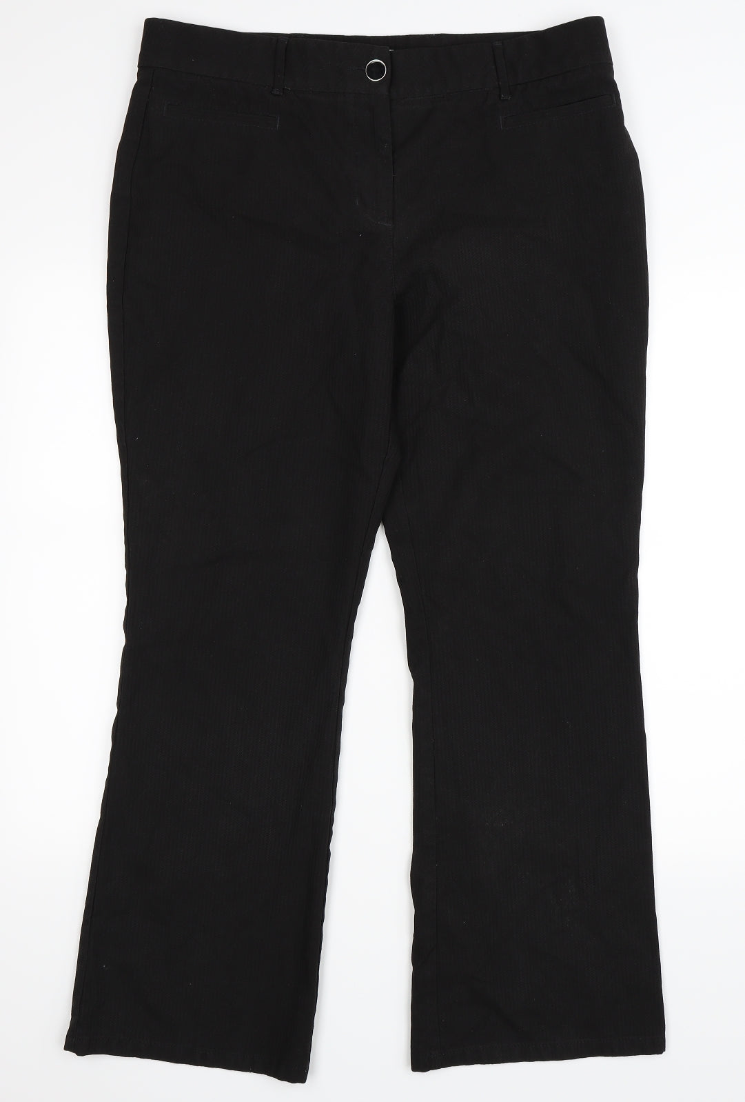 Per Una Womens Black   Bootcut Jeans Size 16 L28 in