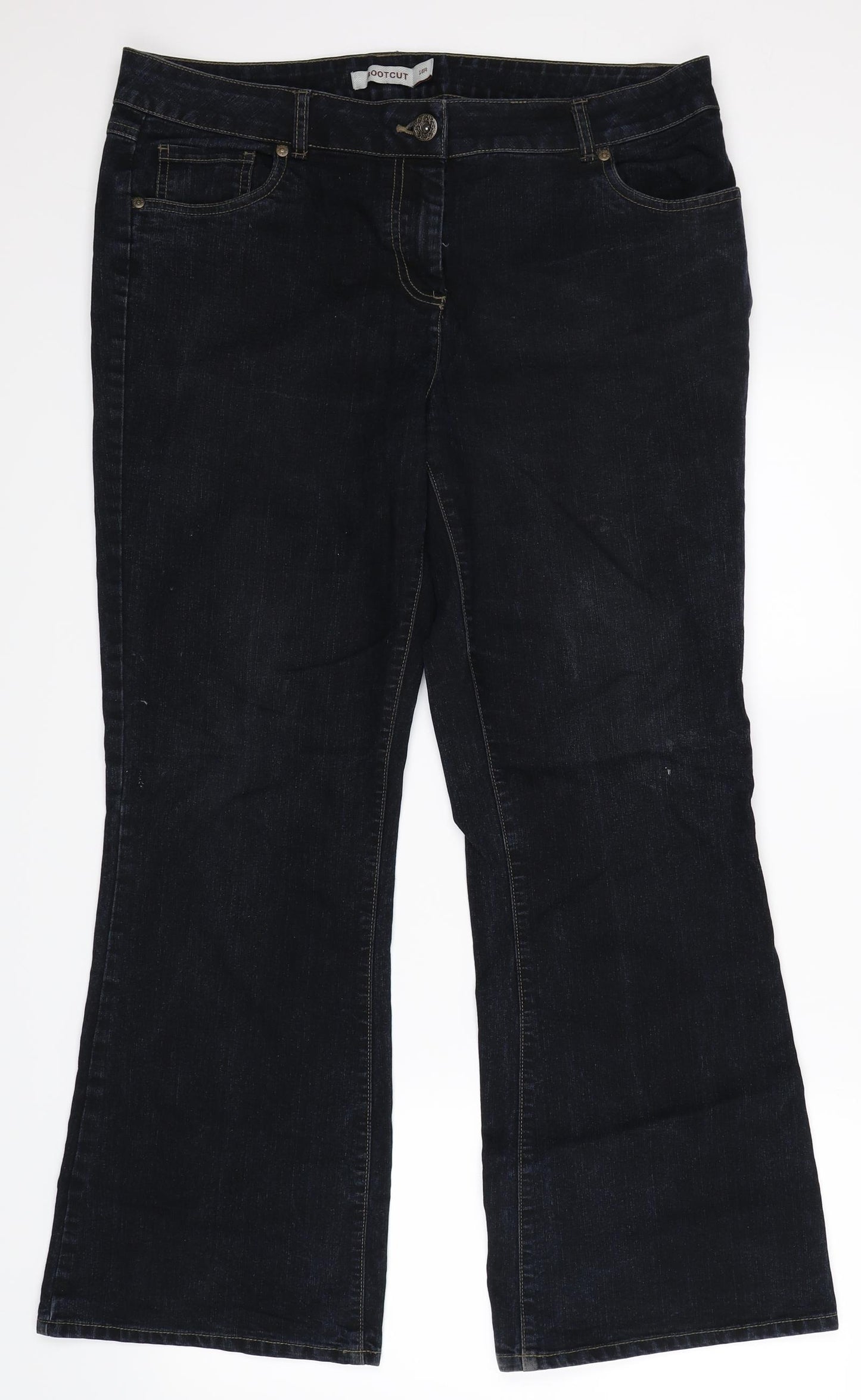 Debenhams Womens Blue   Bootcut Jeans Size 16 L29 in