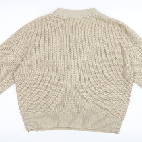 H&M Womens Beige   Pullover Jumper Size S