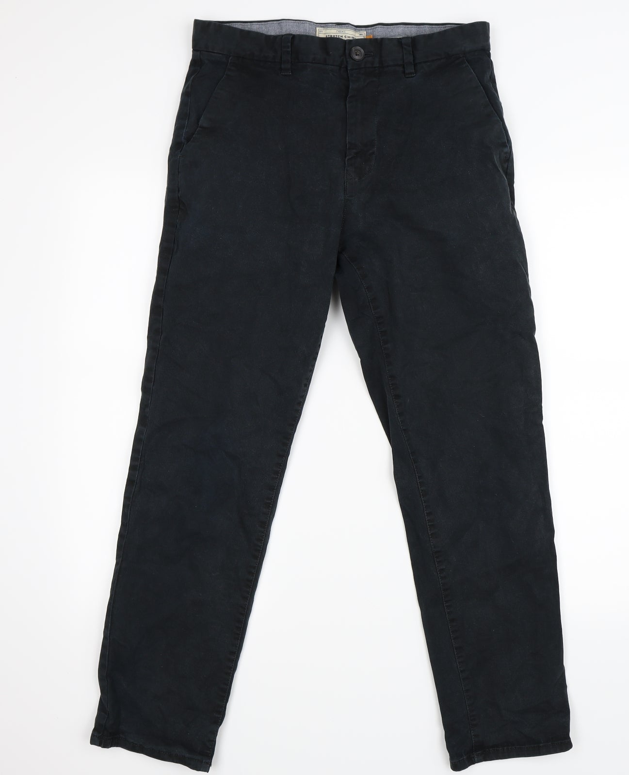 NEXT Mens Blue   Chino Trousers Size 30 L28 in