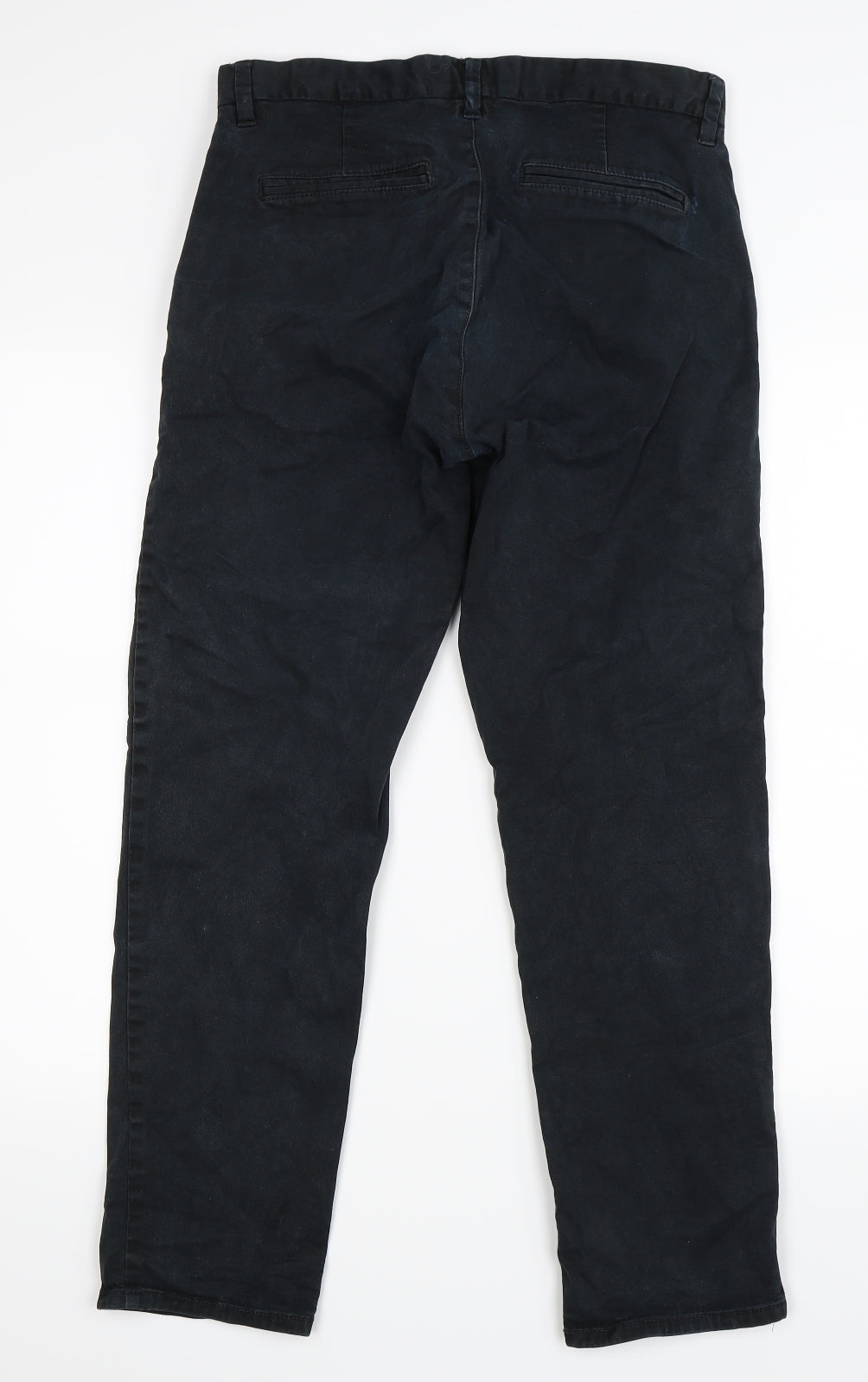 NEXT Mens Blue   Chino Trousers Size 30 L28 in