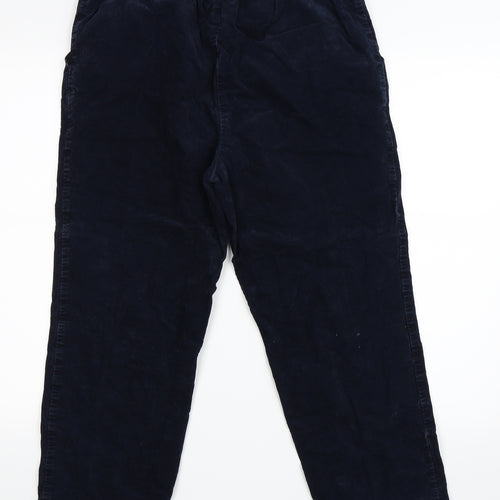 Marks and Spencer Womens Blue  Corduroy Trousers  Size 14 L24 in