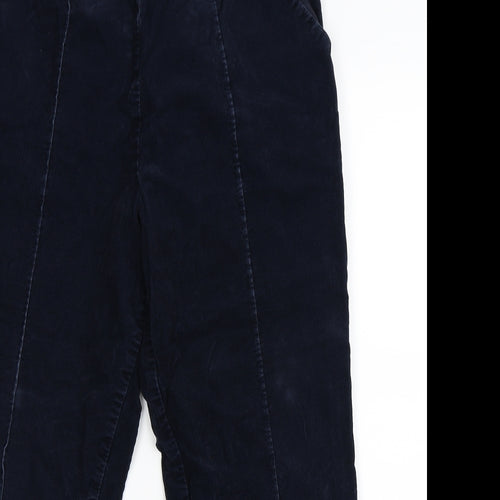 Marks and Spencer Womens Blue  Corduroy Trousers  Size 14 L24 in