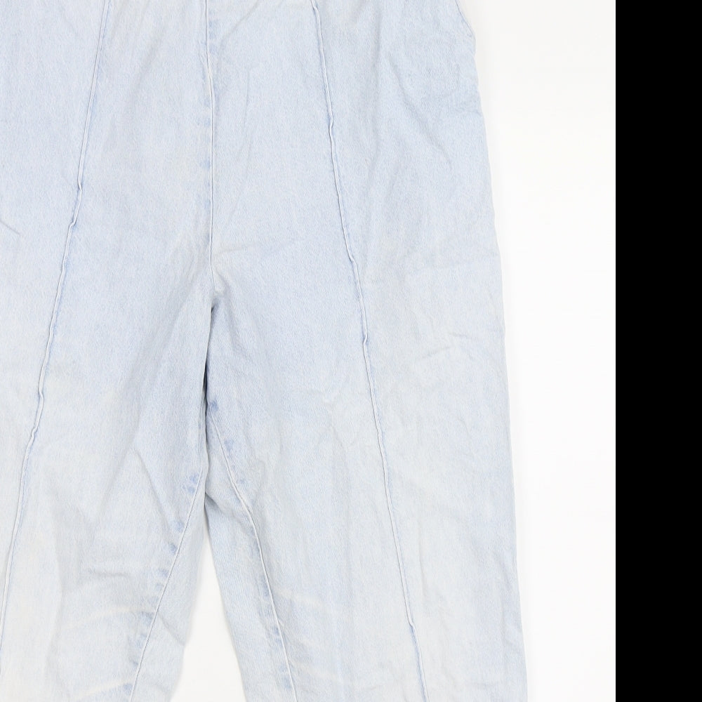 Marks and Spencer Womens Blue  Denim Trousers  Size 14 L24 in