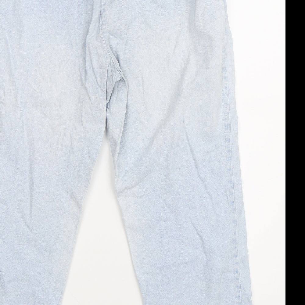 Marks and Spencer Womens Blue  Denim Trousers  Size 14 L24 in
