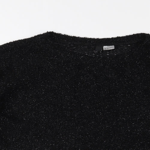 H&M Womens Black   Pullover Jumper Size S