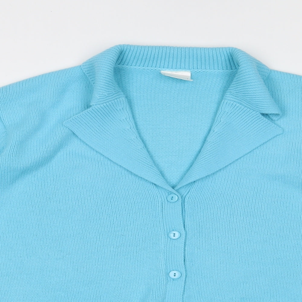 Being Casual Womens Blue   Cardigan Jumper Size 12