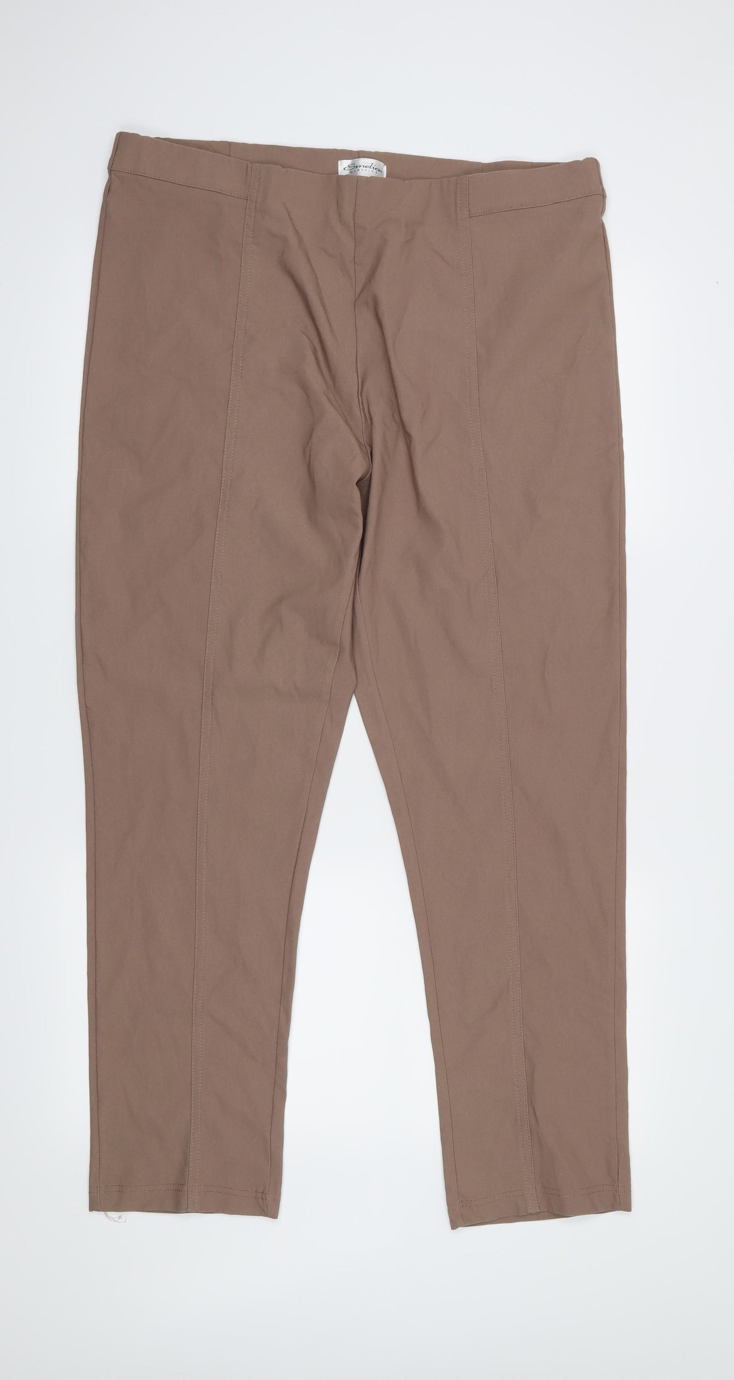 Emeliax Womens Brown   Jegging Jeans Size 20 L29 in