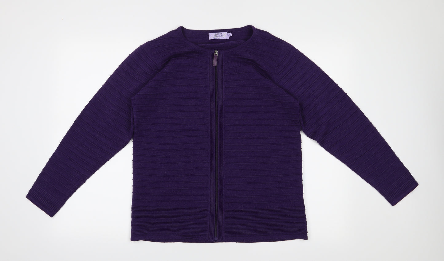 Honor Millburn Womens Purple   Full Zip Jumper Size 10