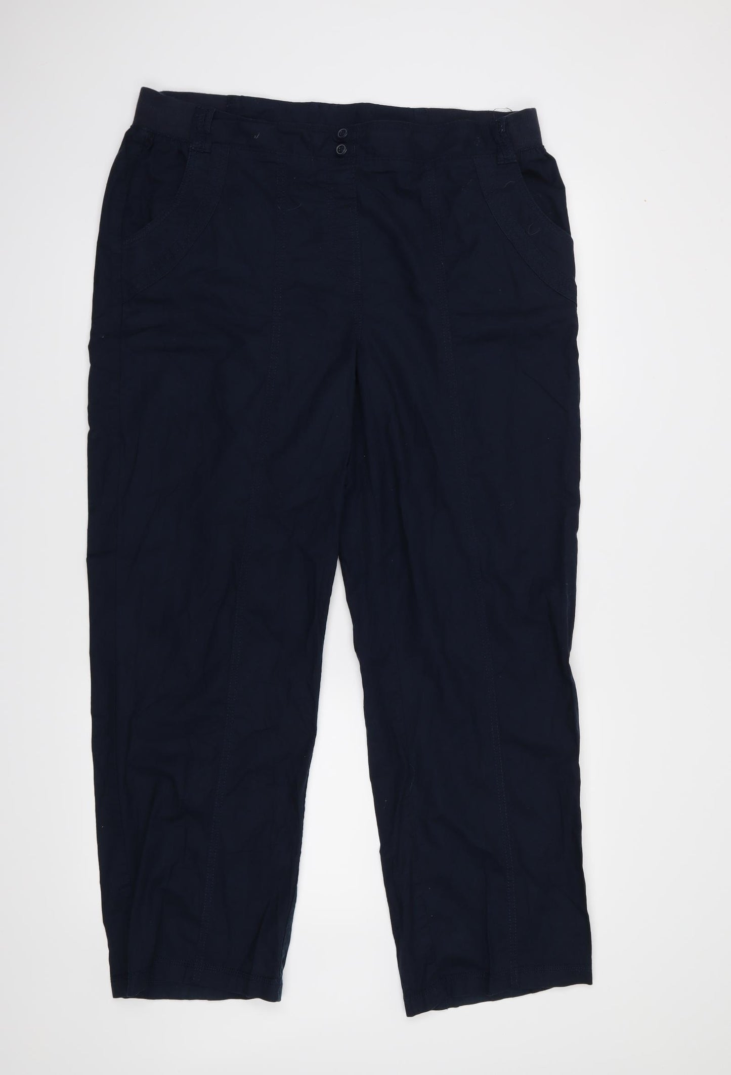 BM Womens Blue   Trousers  Size 18 L28 in