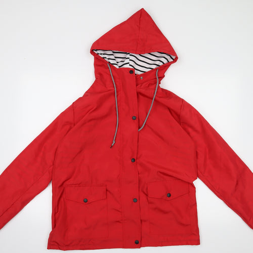 Preworn Womens Red   Rain Coat Coat Size XL
