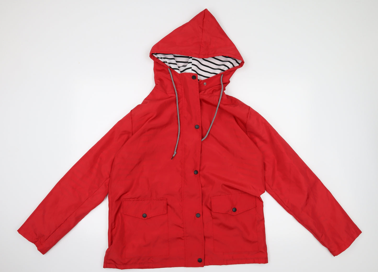 Preworn Womens Red   Rain Coat Coat Size XL