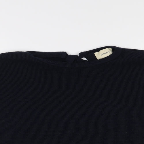 Papaya Womens Blue   Pullover Jumper Size S