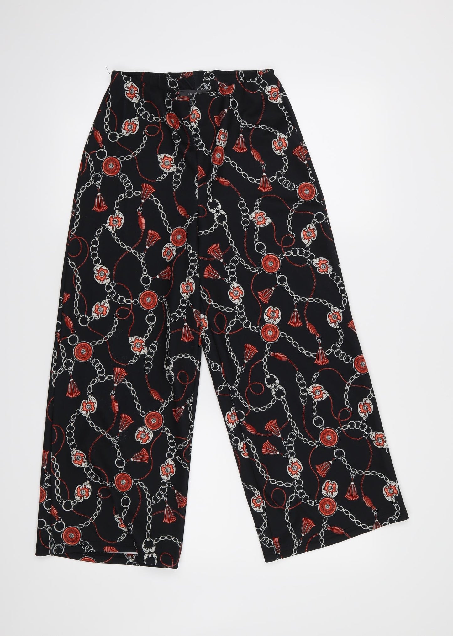 Primark Womens Black   Cropped Trousers Size 8 L22 in