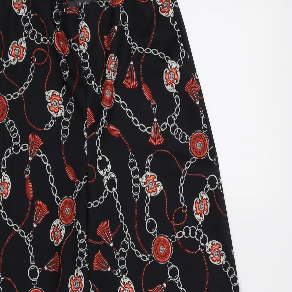 Primark Womens Black   Cropped Trousers Size 8 L22 in