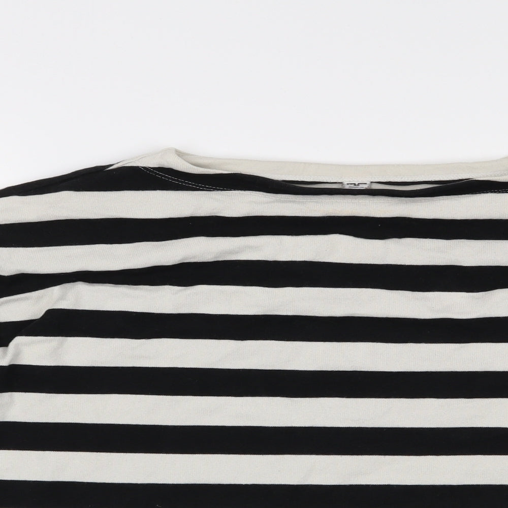 Uniqlo Womens Black Striped  Pullover Jumper Size XS  - Cropped