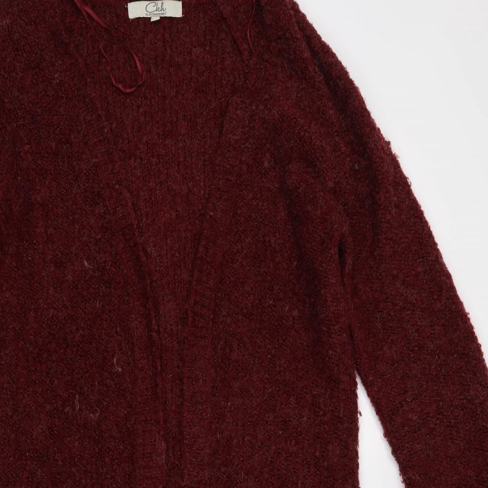 Clockhouse Womens Red   Cardigan Jumper Size M