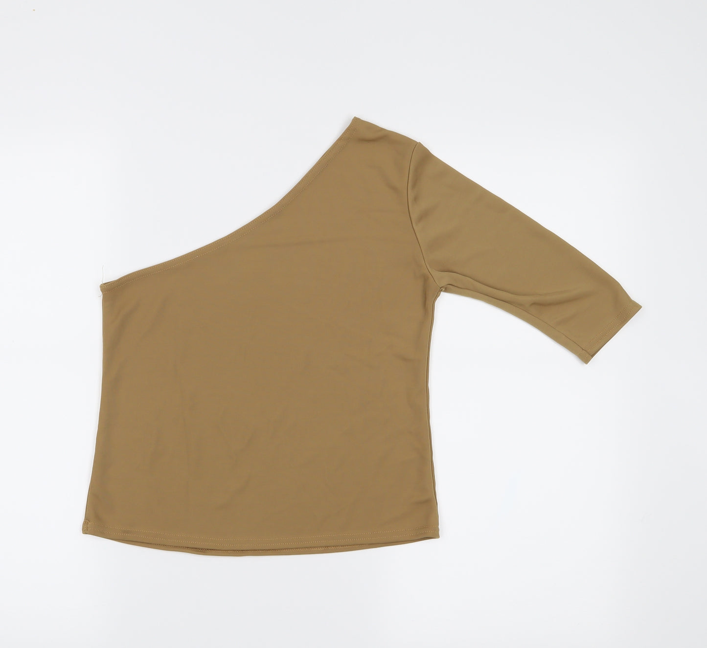 Preworn Womens Beige   Cropped Blouse Size L