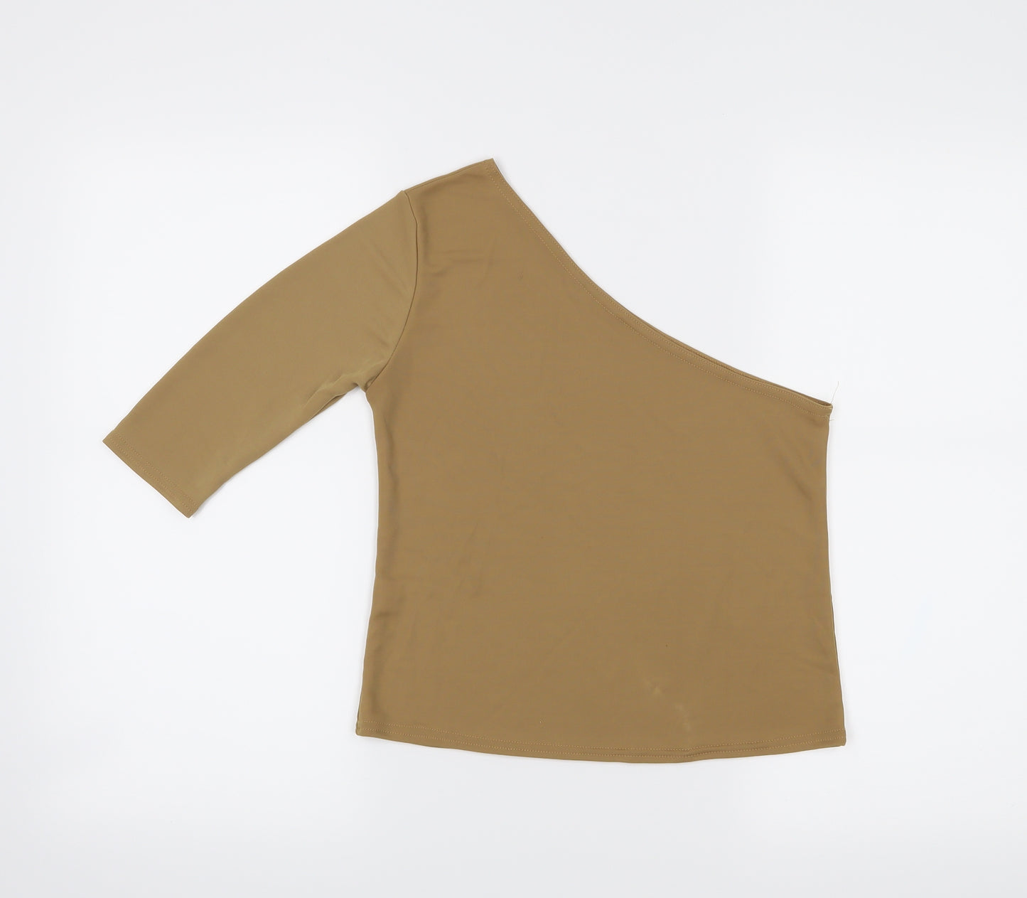 Preworn Womens Beige   Cropped Blouse Size L