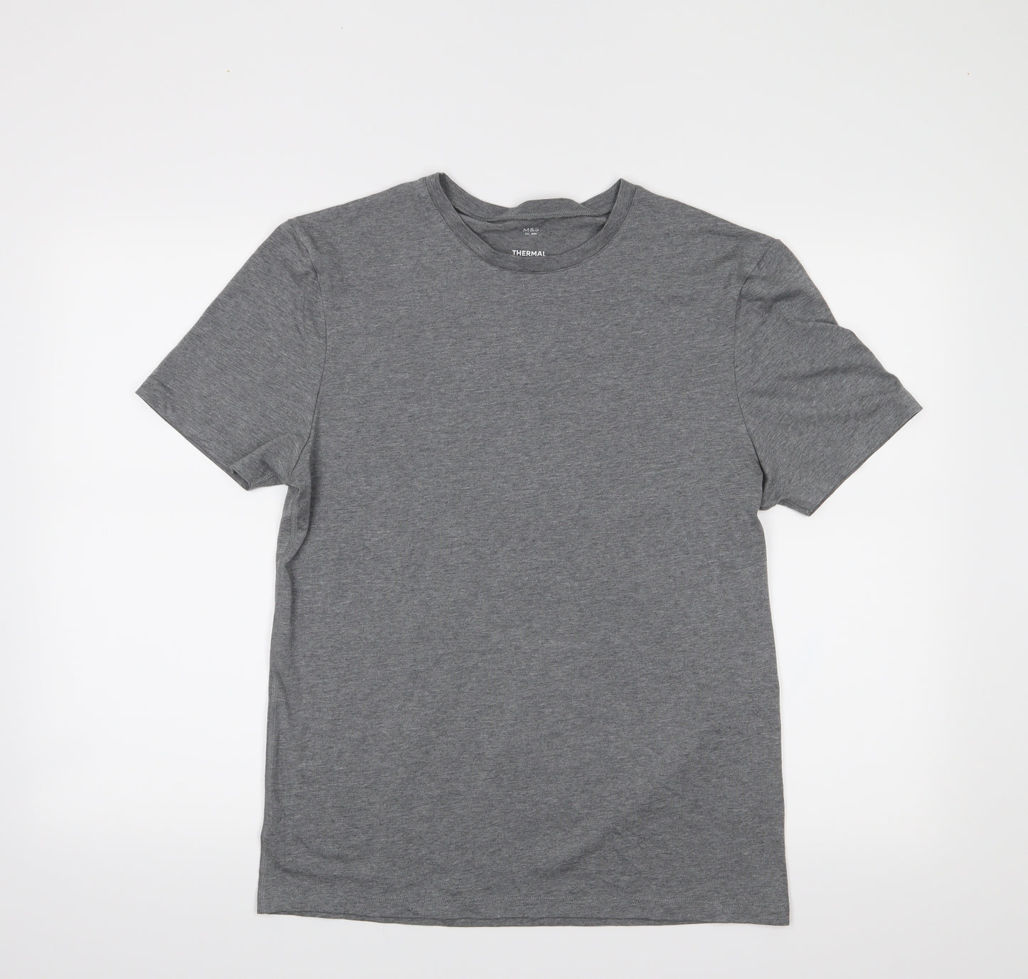 M&S Mens Grey    T-Shirt Size M