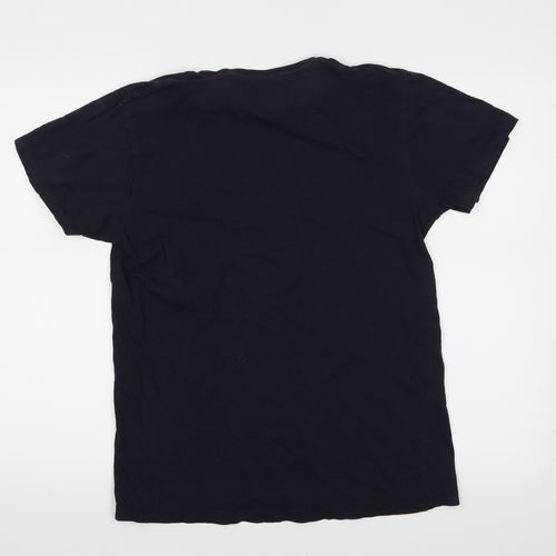 Cedar Wood State Mens Blue    T-Shirt Size S