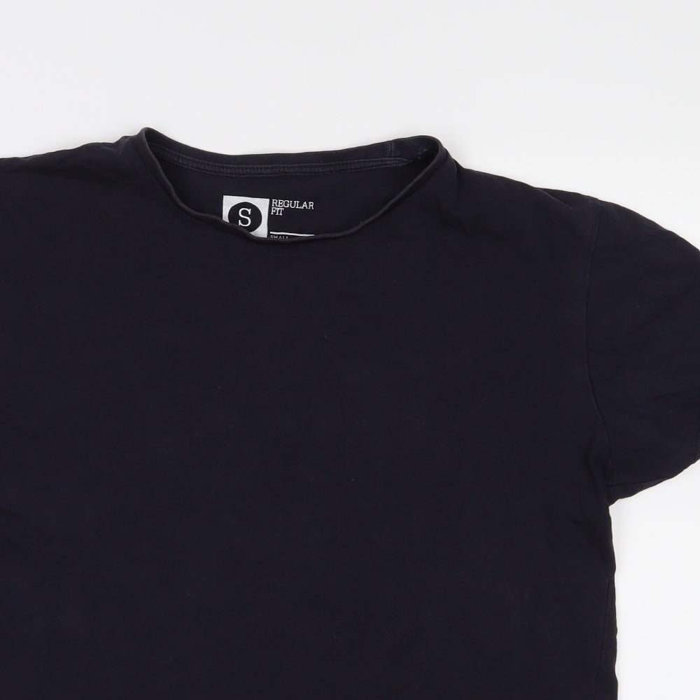 Cedar Wood State Mens Blue    T-Shirt Size S