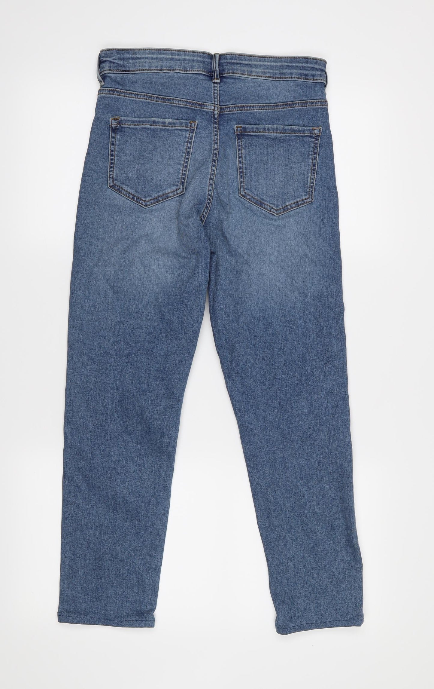 M&S Womens Blue   Straight Jeans Size 10 L24 in