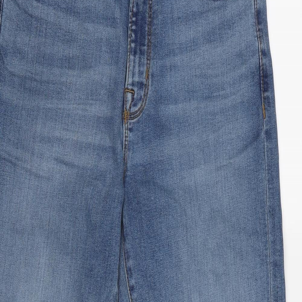 M&S Womens Blue   Straight Jeans Size 10 L24 in
