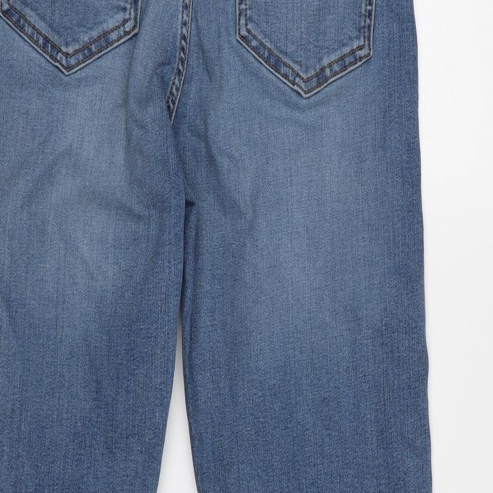 M&S Womens Blue   Straight Jeans Size 10 L24 in
