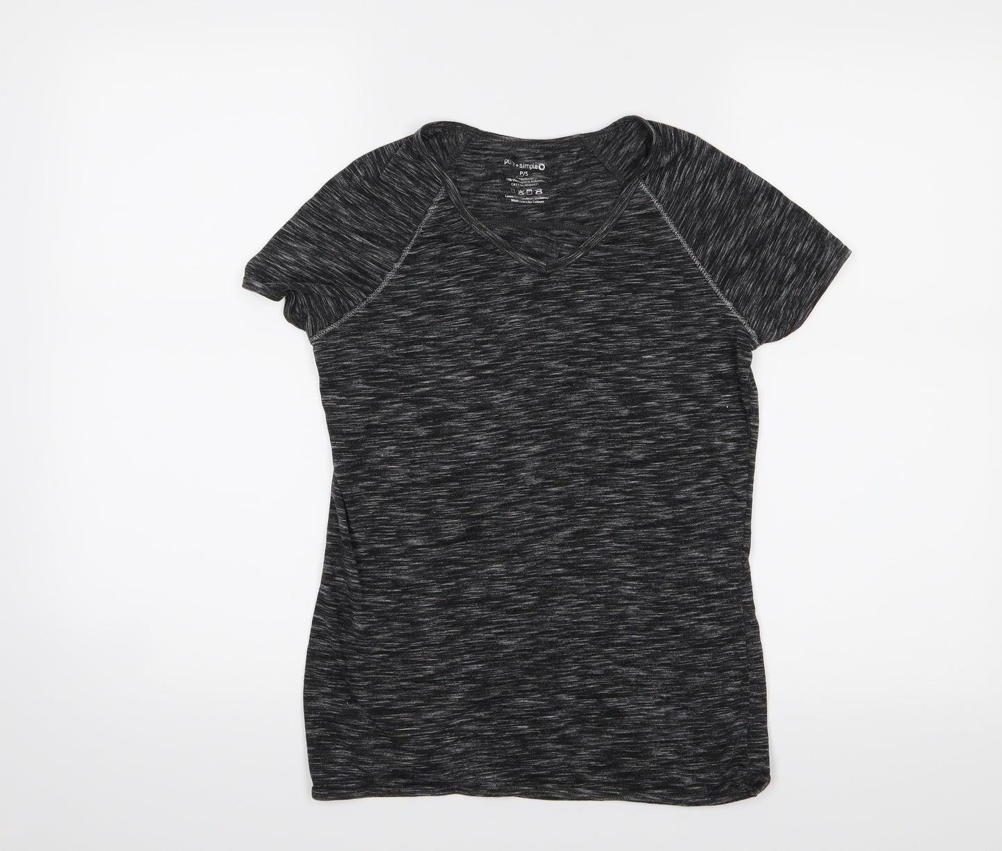 pure + simple Womens Grey   Basic T-Shirt Size S