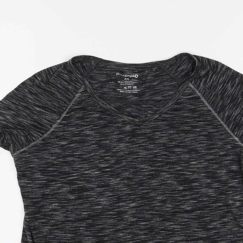 pure + simple Womens Grey   Basic T-Shirt Size S