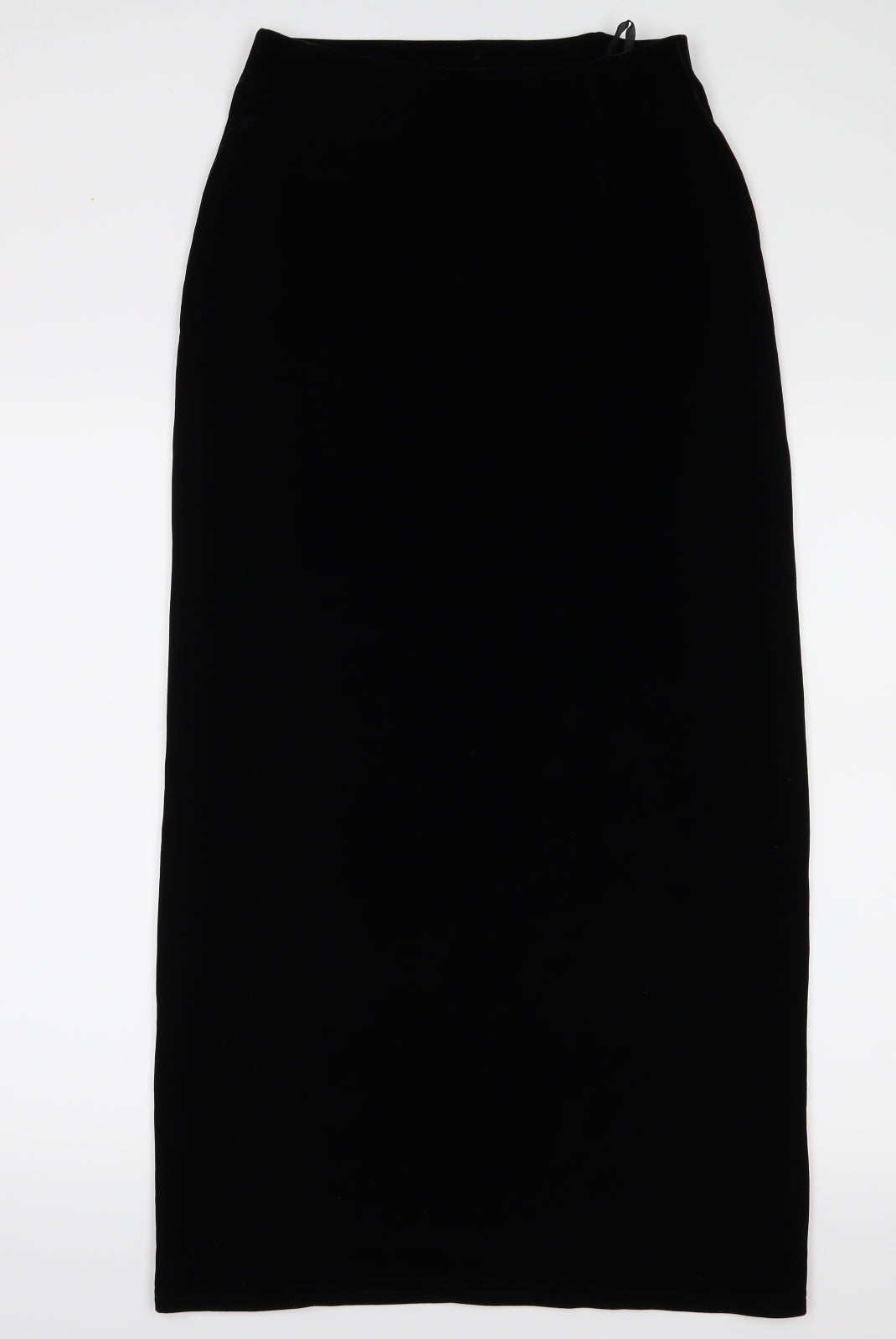 George Womens Black  Velvet A-Line Skirt Size 12