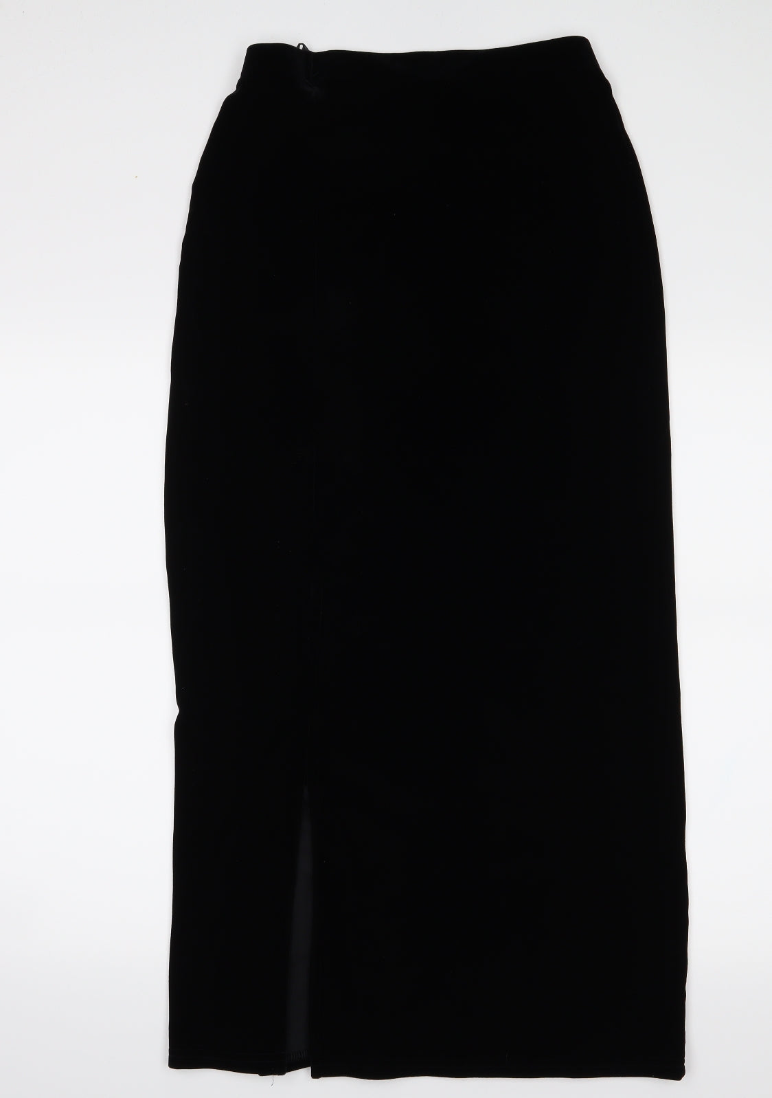 George Womens Black  Velvet A-Line Skirt Size 12