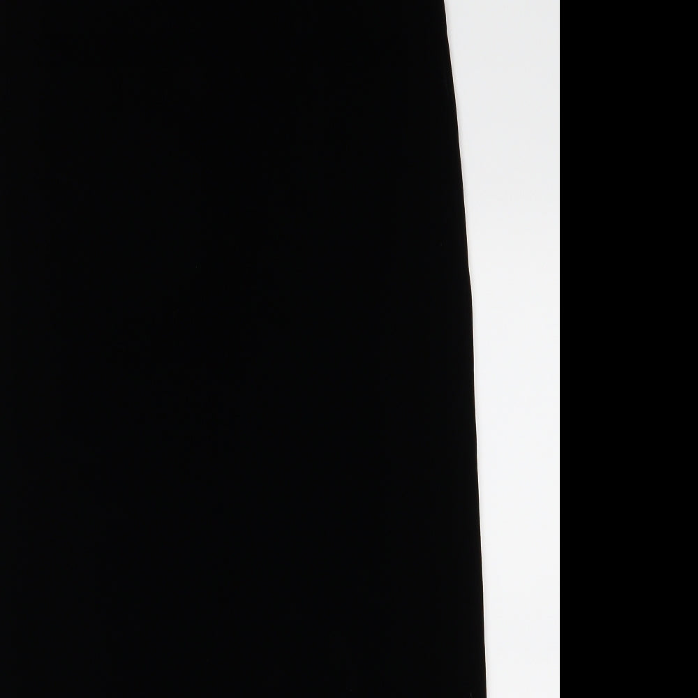 George Womens Black  Velvet A-Line Skirt Size 12