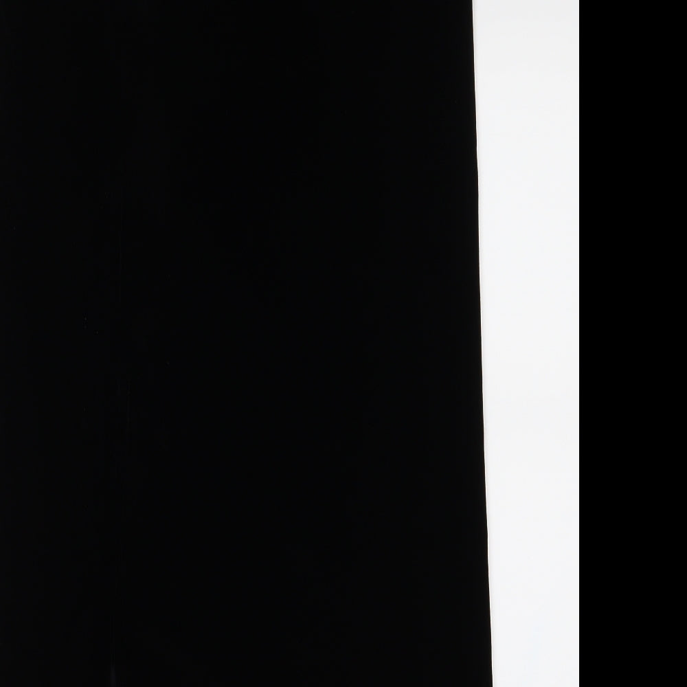 George Womens Black  Velvet A-Line Skirt Size 12