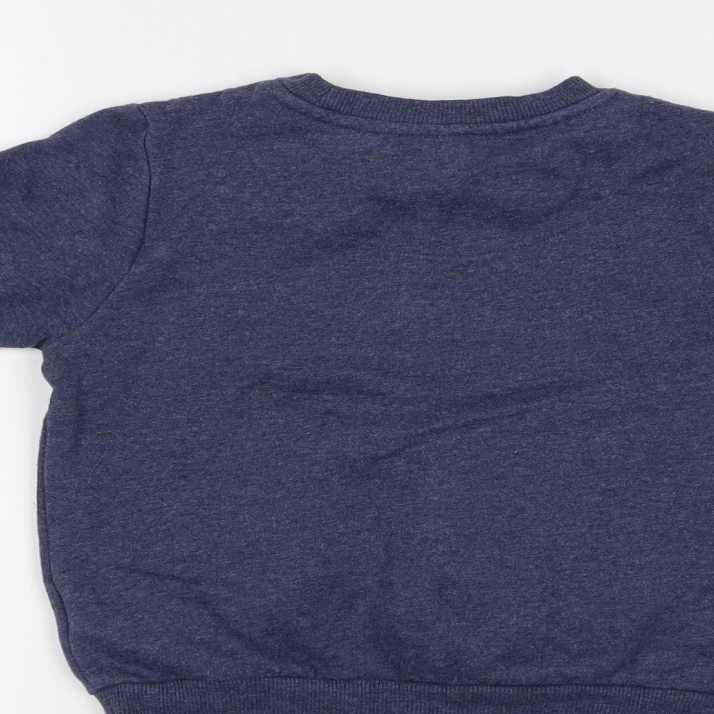 F&F Boys Blue   Pullover Jumper Size 4-5 Years  - Christmas