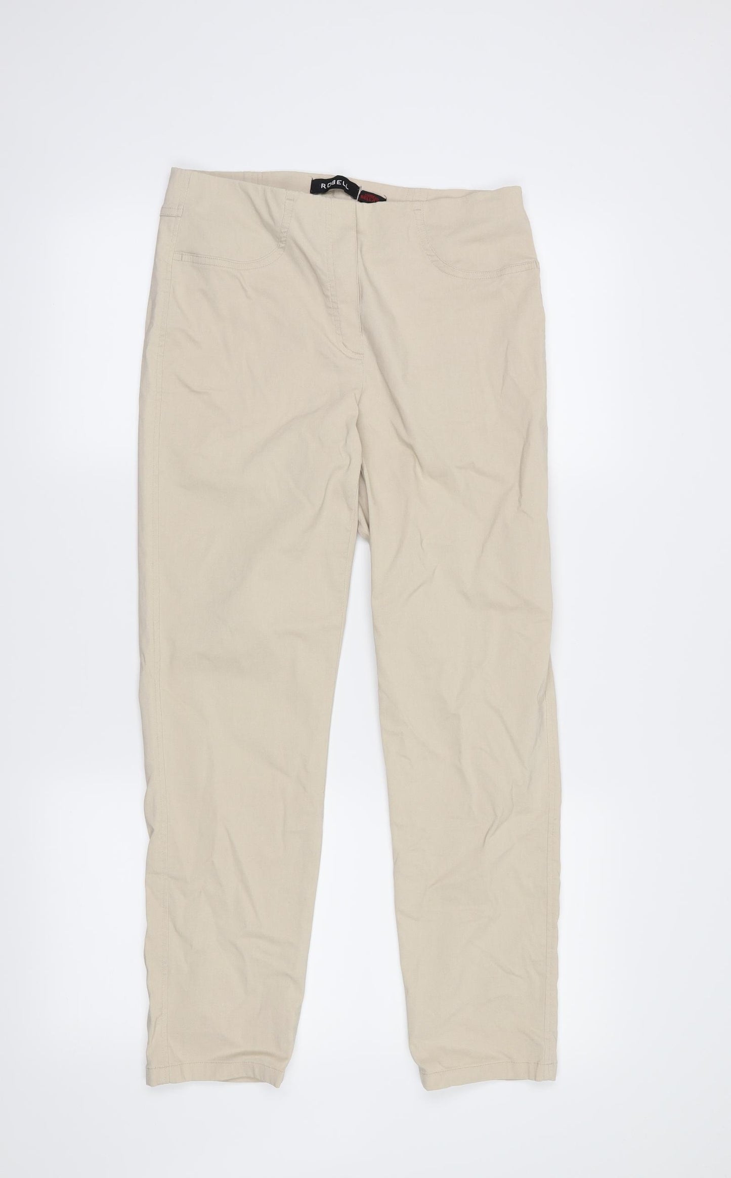 Robell Womens Beige   Jegging Jeans Size 12 L26 in