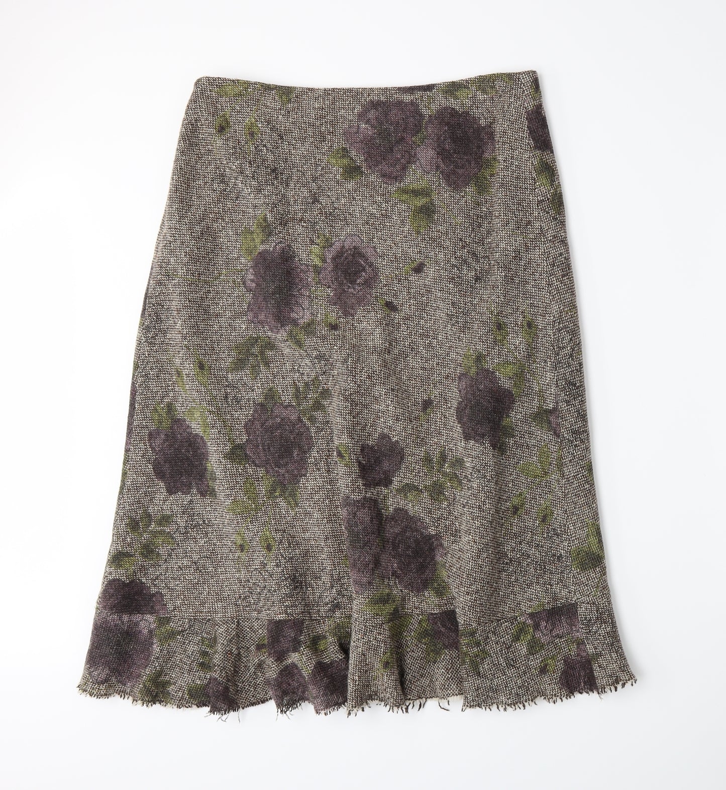 Hobbs Womens Beige Floral  Flare Skirt Size 16