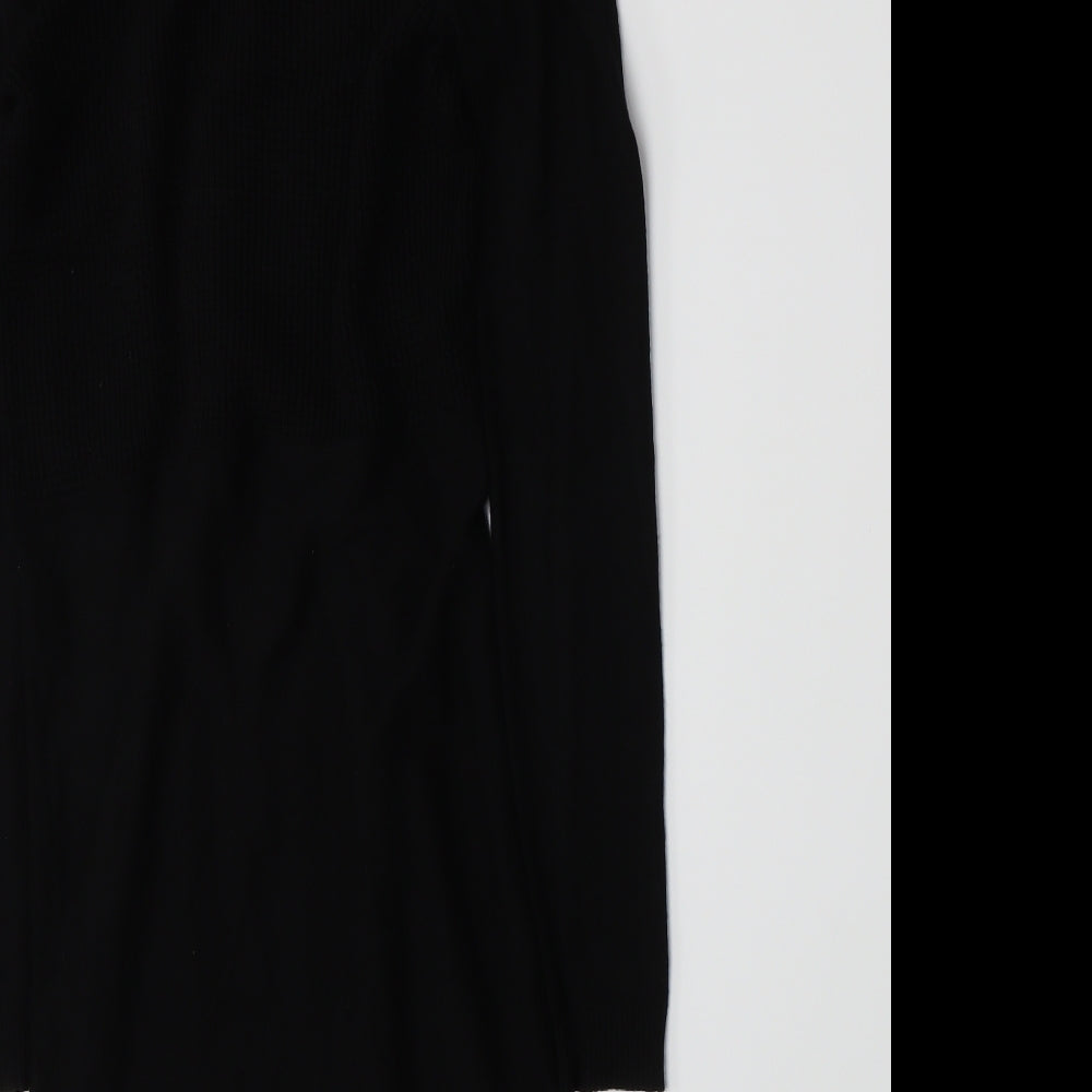 New Look Womens Black  Knit Cardigan Jumper Size 8