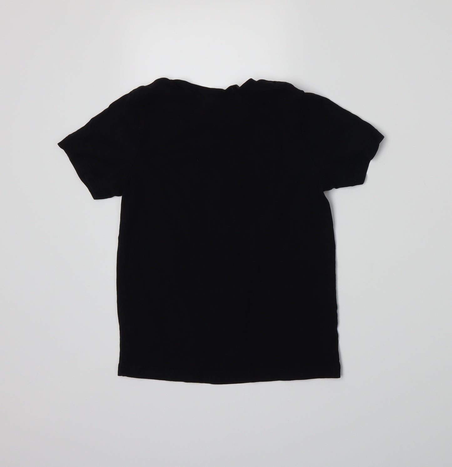 George Boys Black  Jersey Basic T-Shirt Size 7-8 Years