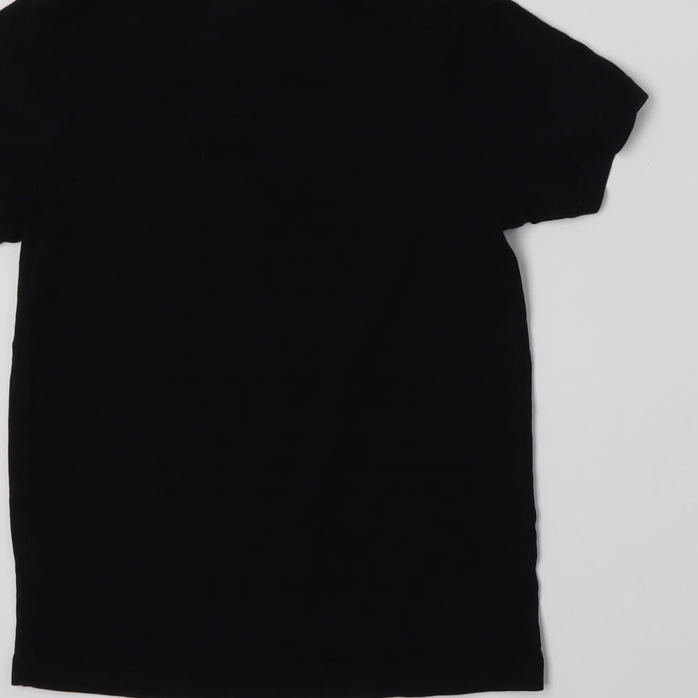 George Boys Black  Jersey Basic T-Shirt Size 7-8 Years