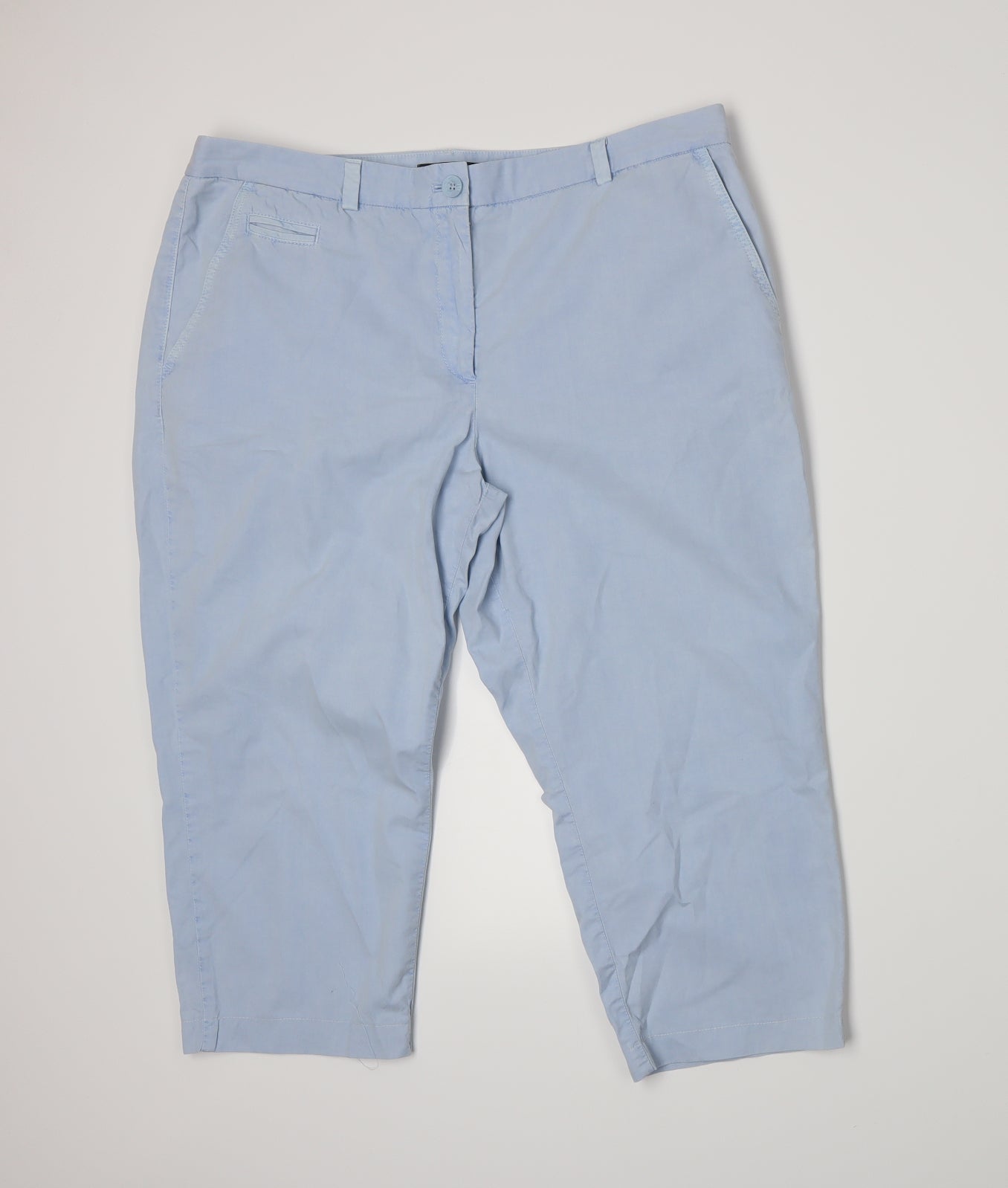 Marks and Spencer Womens Blue   Chino Shorts Size 16
