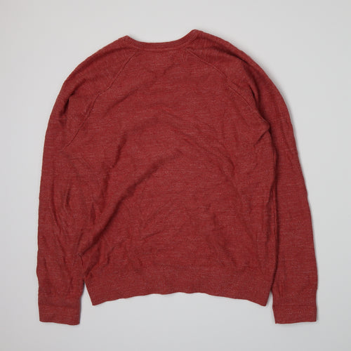 Gap Mens Red  Knit Pullover Jumper Size L