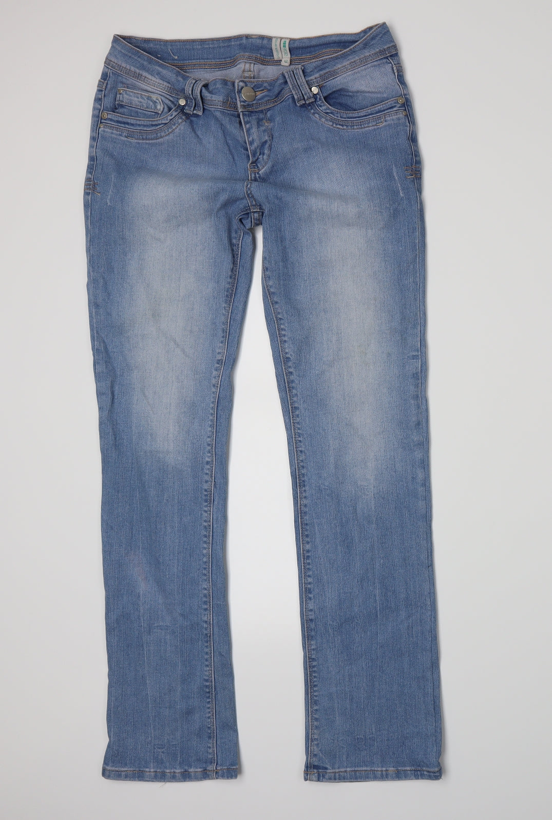 YESYES Womens Blue  Denim Bootcut Jeans Size 12 L30 in