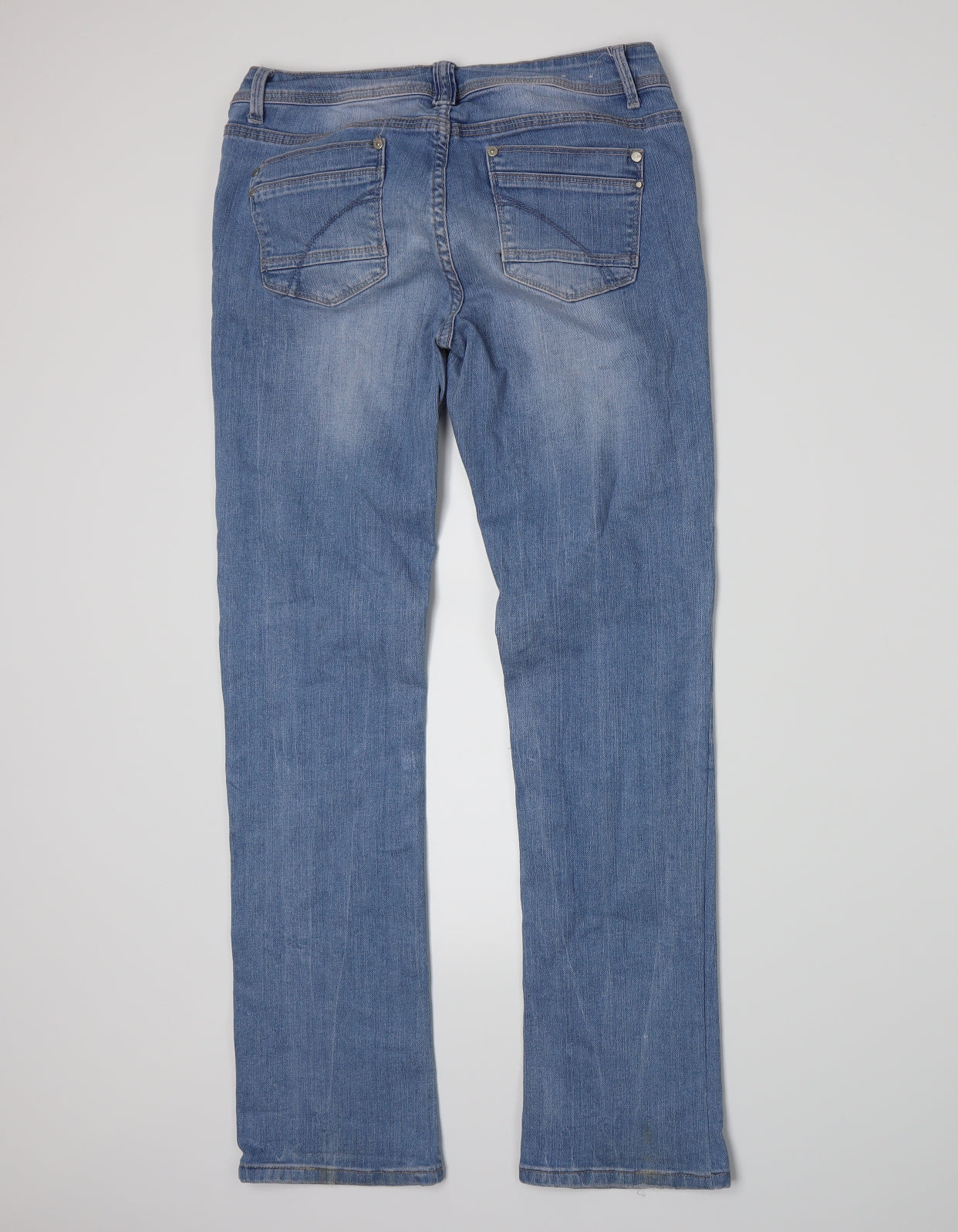 YESYES Womens Blue  Denim Bootcut Jeans Size 12 L30 in