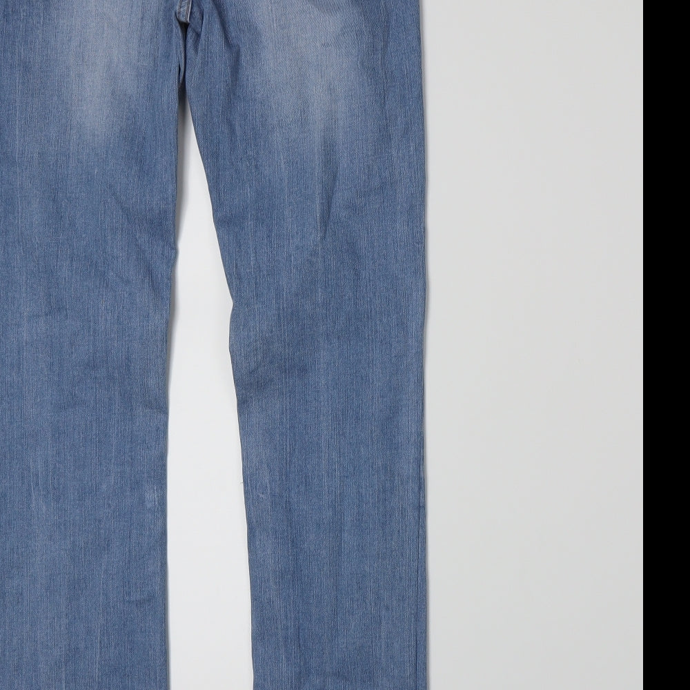 YESYES Womens Blue  Denim Bootcut Jeans Size 12 L30 in