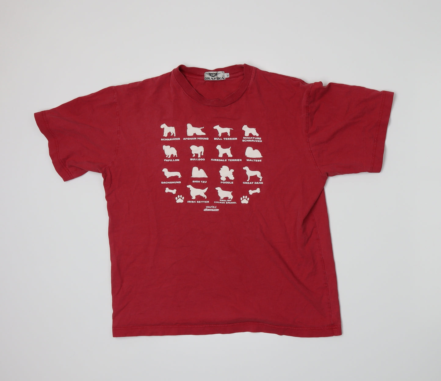 Grafika Mens Red  Jersey  T-Shirt Size L