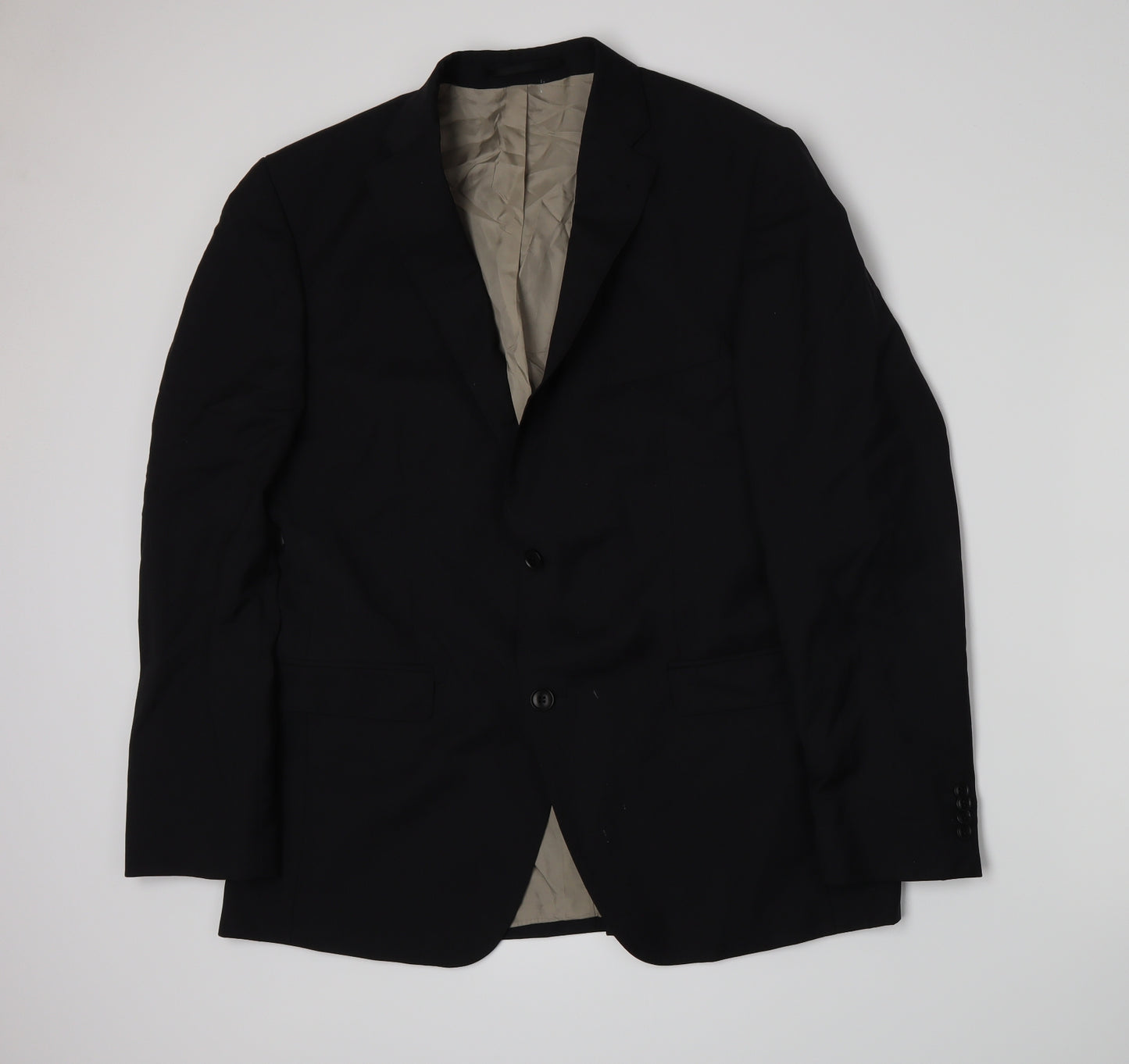 ROY ROBSON Mens Black   Jacket Suit Jacket Size L