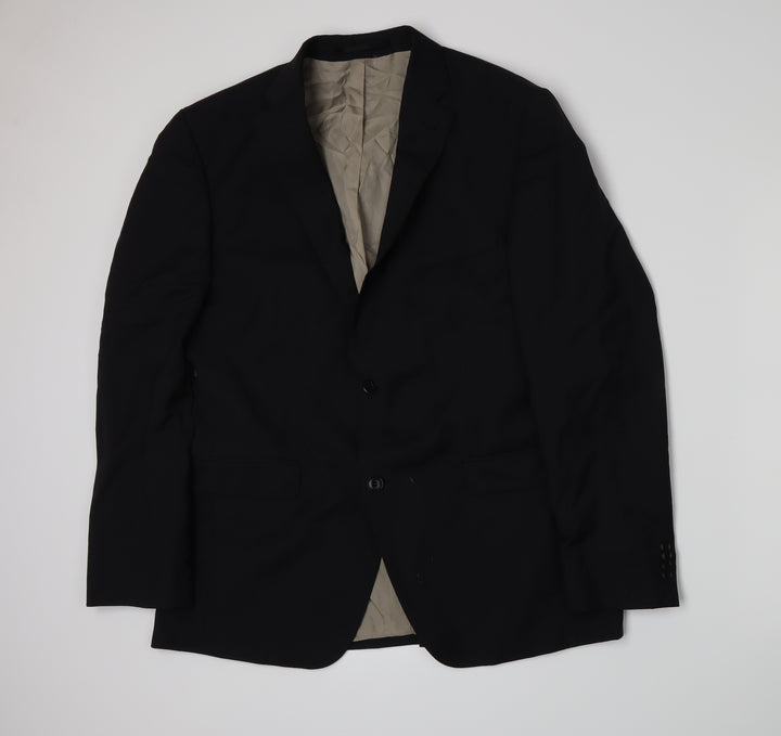ROY ROBSON Mens Black   Jacket Suit Jacket Size L