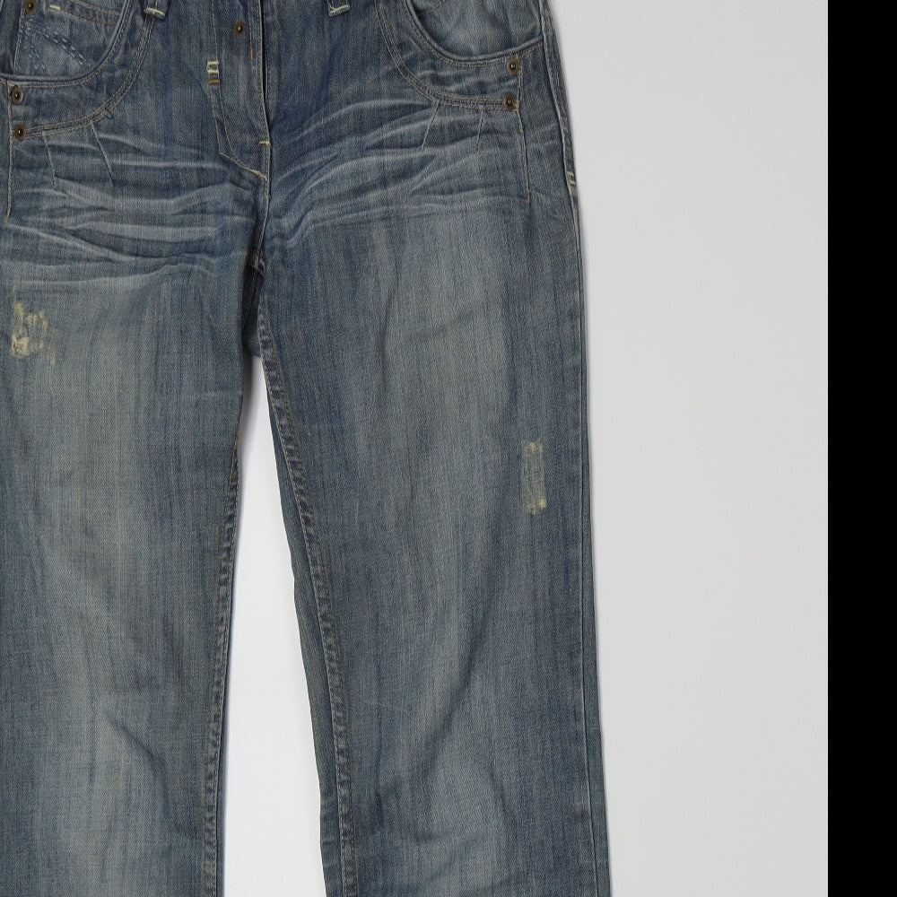 NEXT Womens Blue  Denim Boyfriend Jeans Size 10 L28 in